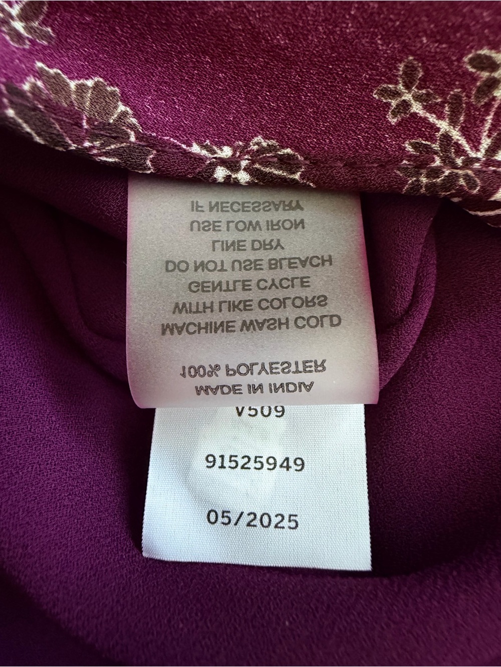 NWT Vince Camuto Floral High Low Maxi Dress Medium Burgundy Flutter Sleeve - Picture 10 of 12